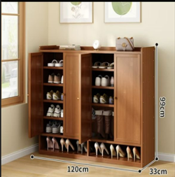 Shoe Cabinet  四门鞋櫃