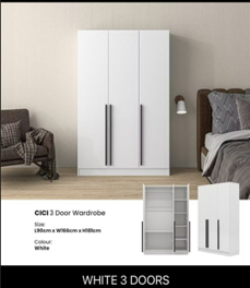CICI 3 Door Wardrobe 三门衣柜