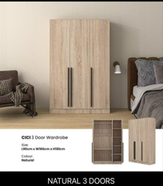 CICI 3 Door Wardrobe 三门衣柜